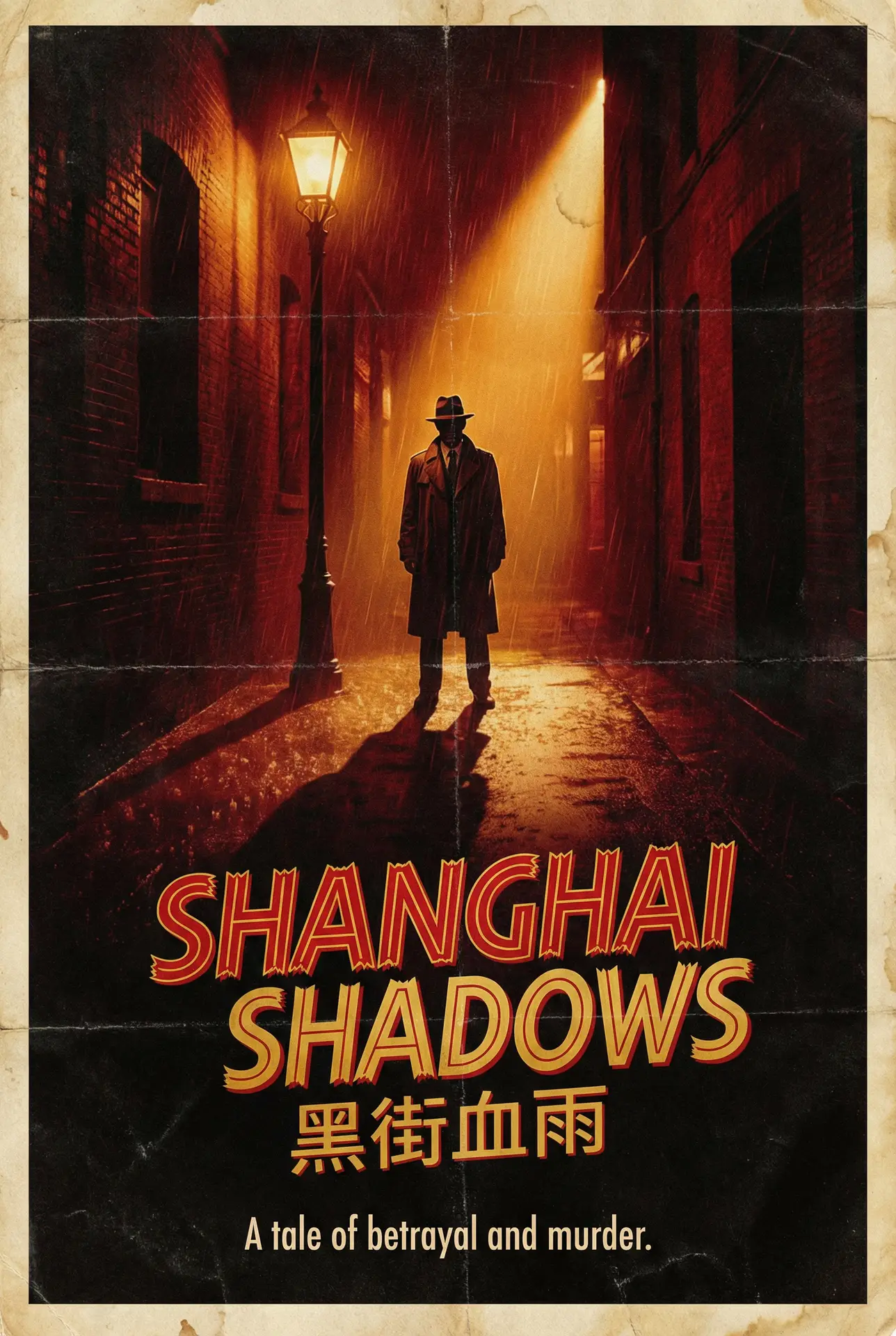 胶片时光机 修复影片 - 黑街血雨 经典黑色电影海报